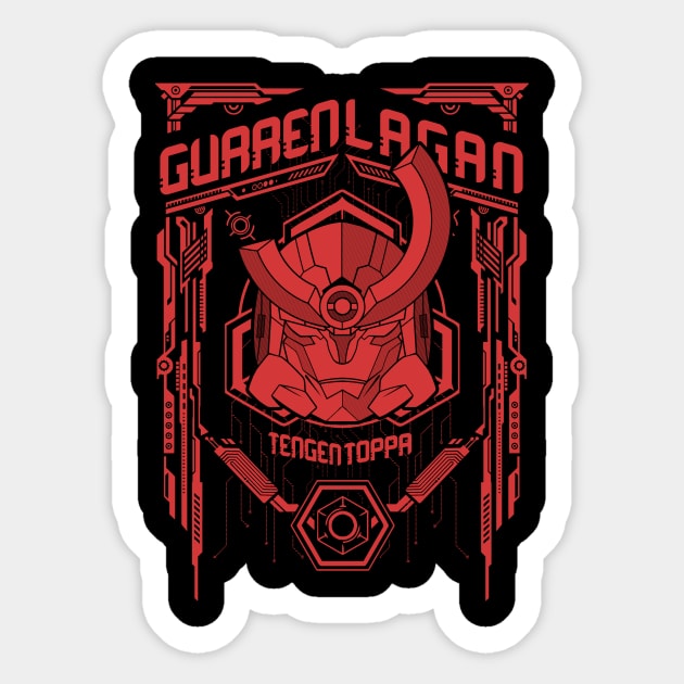 Mecha Gurren Sticker by Arinesart